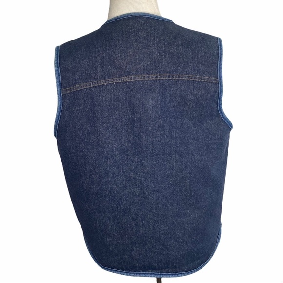 Roebucks Sherpa Lined Denim Vest - Picture 2 of 11